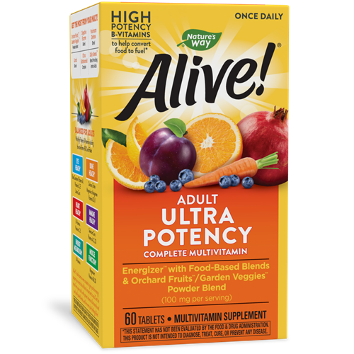 Alive!® Once Daily Ultra Potency Multivitamin 60 Tabs (Nature's Way)
