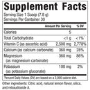 alkalizing vitamin c (equilife) supplement facts