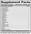 all basic plus 750 mg montiff supplement facts