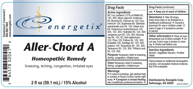 aller-chord a energetix label