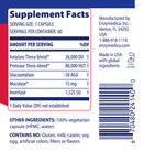 allerase (enzymedica) supplement facts