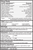allergy care genexa drug facts