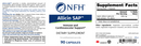 allicin sap (nfh nutritional fundamentals) label