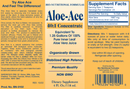 aloe-ace bio-nutritional formulas label