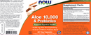 aloe 10000 & probiotics (now foods) label