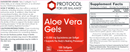 aloe vera gels (protocol for life balance) label