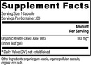 aloe vera global healing supplement facts