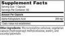 alpha ketoglutaric acid sfi health supplement facts