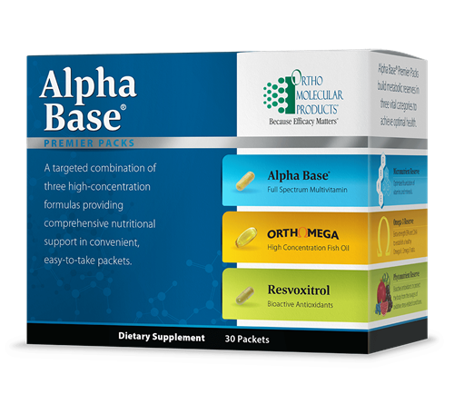 alpha base premier packs ortho molecular products
