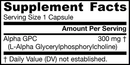 alpha gpc jarrow formulas supplement facts