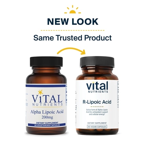 Alpha Lipoic Acid 200 mg Vital Nutrients new look