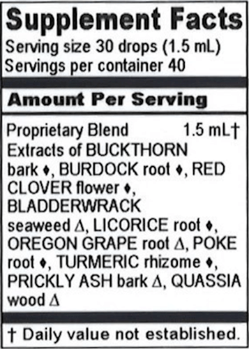 alterative compound (herbalist alchemist) supplement facts