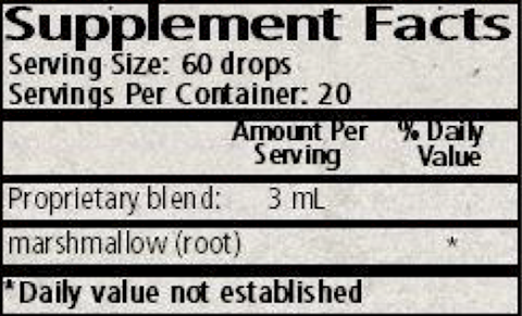 althaea marshmallow supplement facts