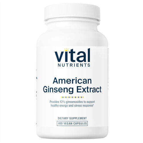American Ginseng 250 mg (Vital Nutrients) Label