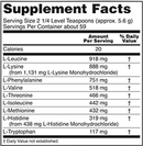 amino-9 essentials powder (now foods) supplement facts