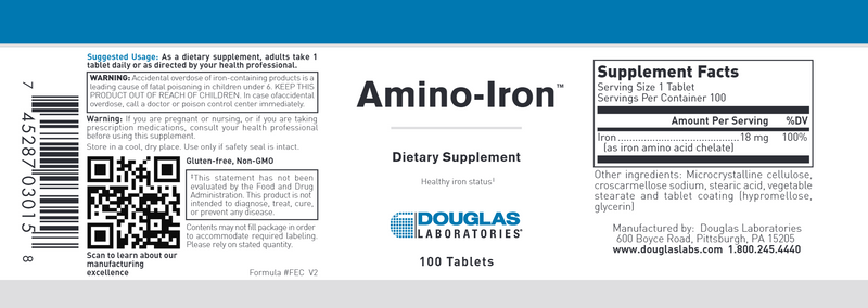 Amino-Iron (Douglas Labs) label