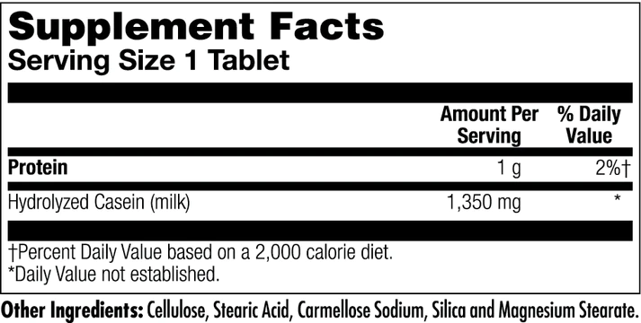 Amino Acid Complex 1000 KAL supplement facts