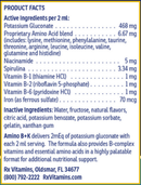 amino b+k (rx vitamins for pets) product facts