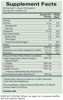 amino whey pro advantage natura health products supplement facts