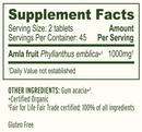 amla banyan botanicals supplement facts