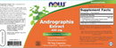 andrographis extract 400 mg (now foods) label