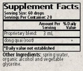 angelica sin dong quai supplement facts