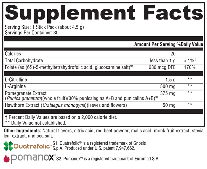 anginox elite fruit punch (xymogen) supplement facts