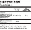 aqua-e (ac grace) supplement facts