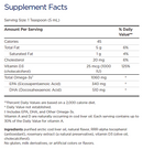 arctic-d cod liver oil supplement facts