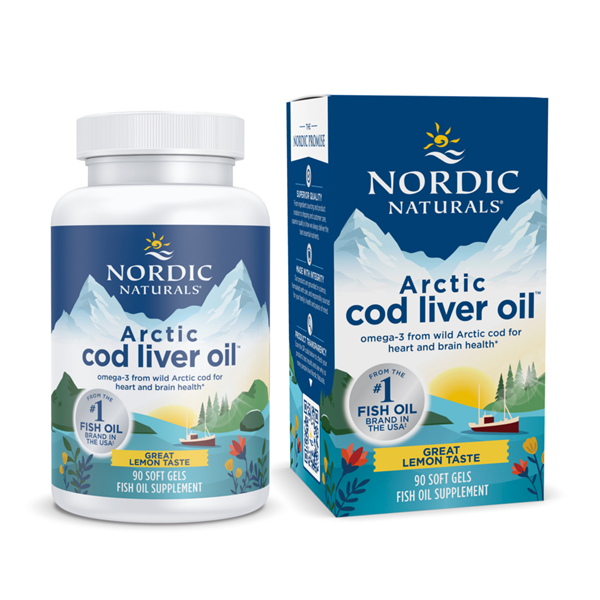 arctic cod liver oil soft gels lemon nordic naturals
