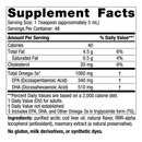 arctic cod liver oil orange (nordic naturals) supplement facts
