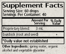 arctium burdock supplement facts