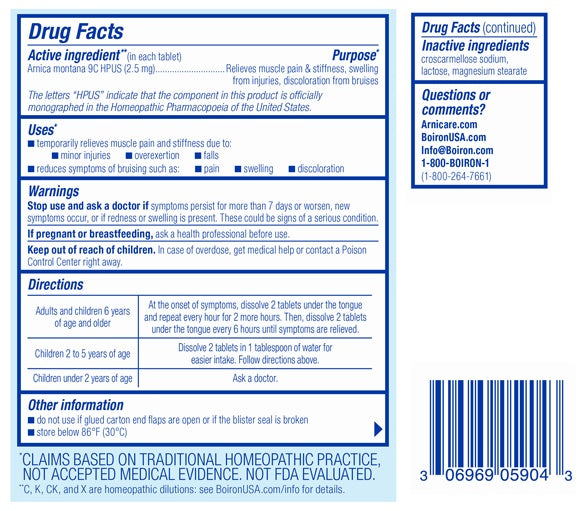 arnicare tablets boiron drug facts