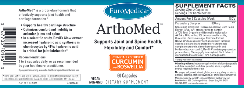 arthomed euromedica label