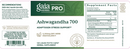 ashwagandha 700 gaia herbs pro label