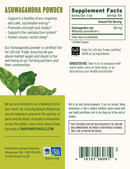 ashwagandha powder banyan botanicals label