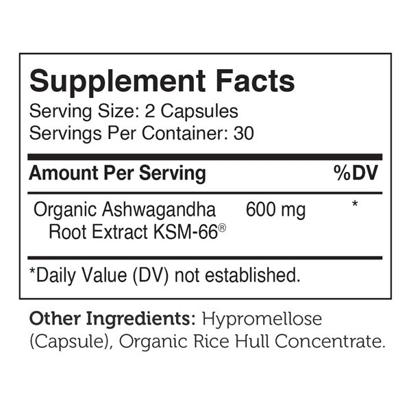 ashwagandha 600 advanced nutrition by zahler supplement facts