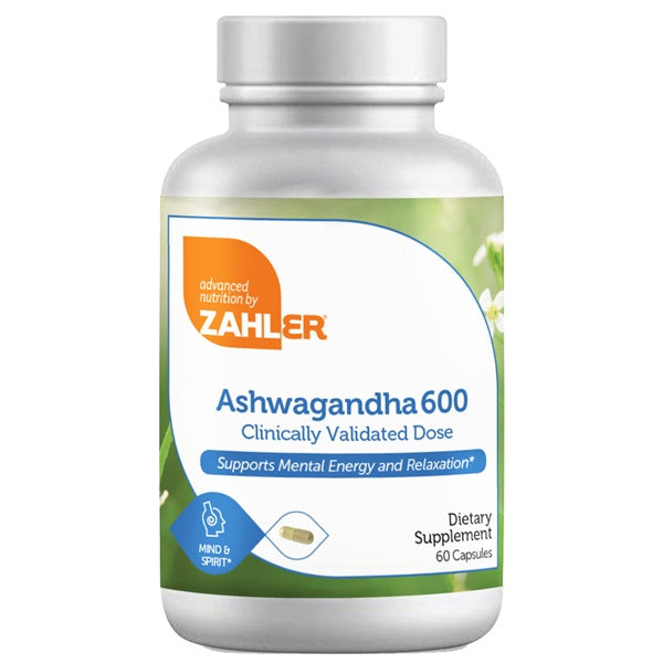 ashwagandha 600 advanced nutrition by zahler