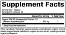 ashwagandha bioclinic naturals supplement facts