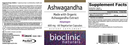 ashwagandha bioclinic naturals label