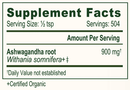 ashwagandha powder banyan botanicals supplement facts