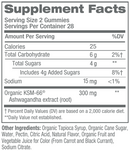 ashwagandha gummies (himalaya wellness) supplement facts
