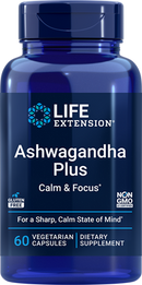 ashwagandha plus calm & focus (life extension)