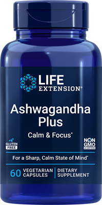 ashwagandha plus calm & focus (life extension)