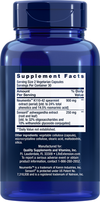 buy ashwagandha plus calm & focus (life extension)