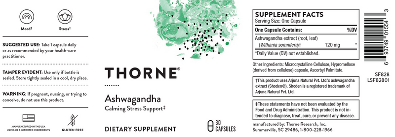 ashwagandha thorne supplements