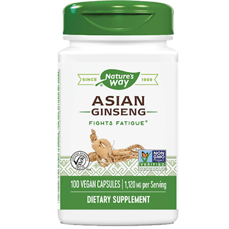 Asian Ginseng veg capsules (Nature's Way) 100ct
