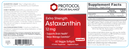 astaxanthin 12 mg extra strength (protocol for life balance) label