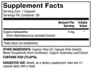 astaxanthin dr. mercola supplement facts