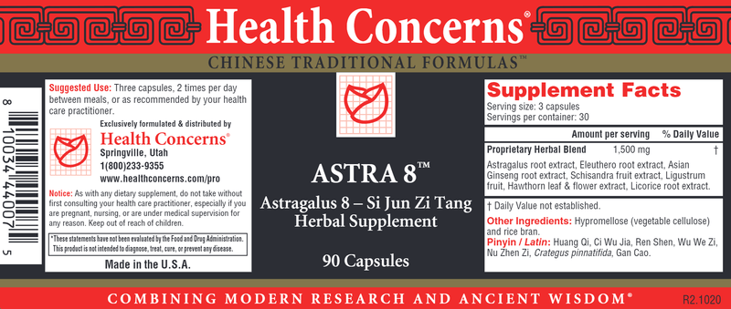 astra 8 health concerns label